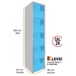 LOCKER 5 PUERTAS SERIE C