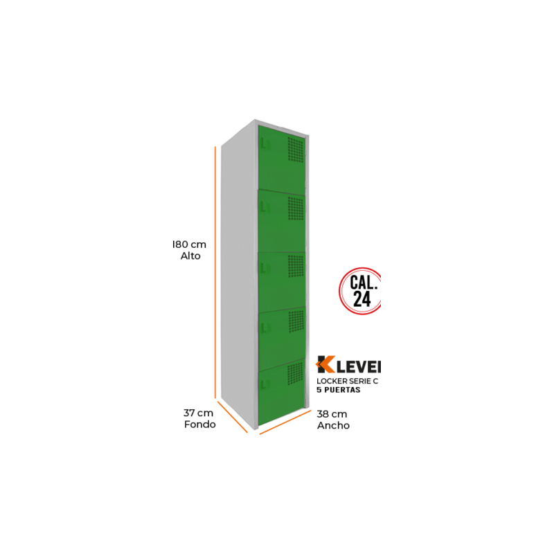 LOCKER 5 PUERTAS SERIE C