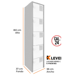 LOCKER 5 PUERTAS SERIE C