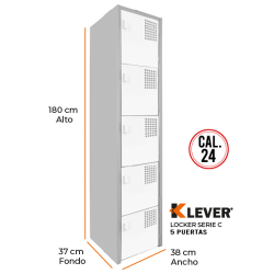 LOCKER 5 PUERTAS SERIE C