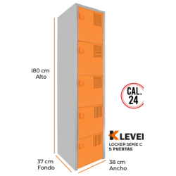LOCKER 5 PUERTAS SERIE C
