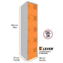 LOCKER 5 PUERTAS SERIE C