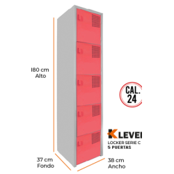 LOCKER 5 PUERTAS SERIE C