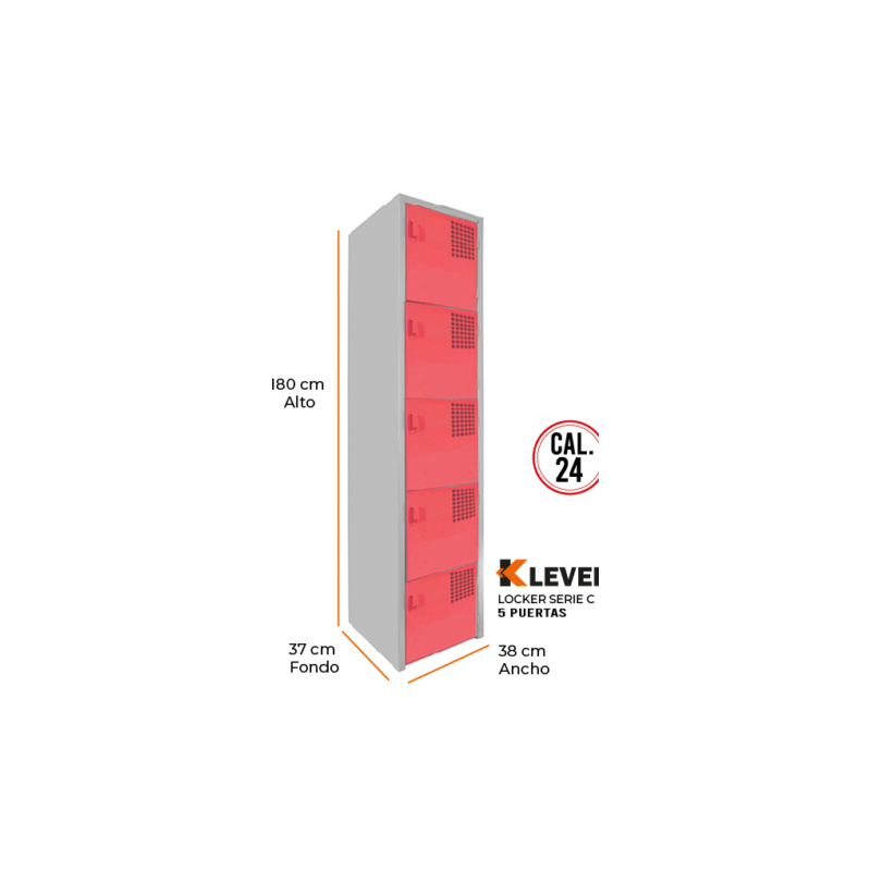 LOCKER 5 PUERTAS SERIE C
