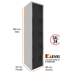 LOCKER 5 PUERTAS SERIE CB