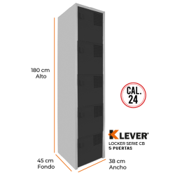 LOCKER 5 PUERTAS SERIE CB