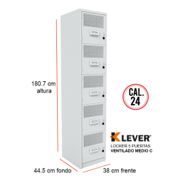 VENTILADO MEDIO C 5 PUERTAS