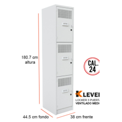 VENTILADO MEDIO C 3 PUERTAS