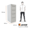 VICKEN 4 GAVETAS EMBALINADA