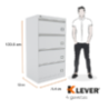 VICKEN 4 GAVETAS HORIZONTAL
