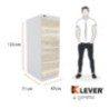 VICKEN 4 GAVETAS LAMINADO