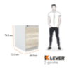 VICKEN 2 GAVETAS LAMINADO