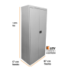 GABINETE 4 ENTREPAÑOS GRIS