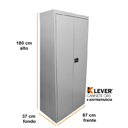 GABINETE 4 ENTREPAÑOS GRIS